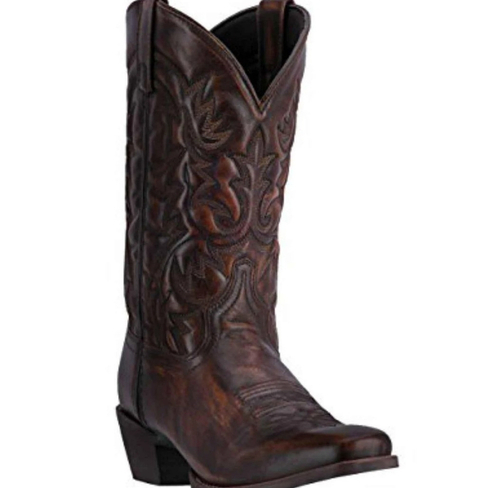 Laredo Women's Brown Leather Western Boots, Size 7 M